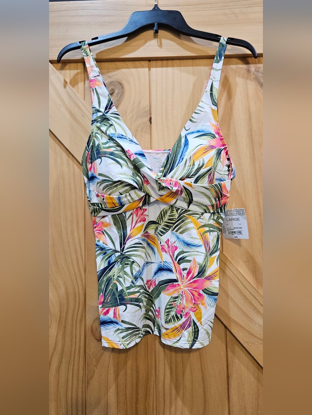 NWT | Liz Claiborne Tropical Floral Tankini Swimsuit Set | Large - Picture 2 of 9